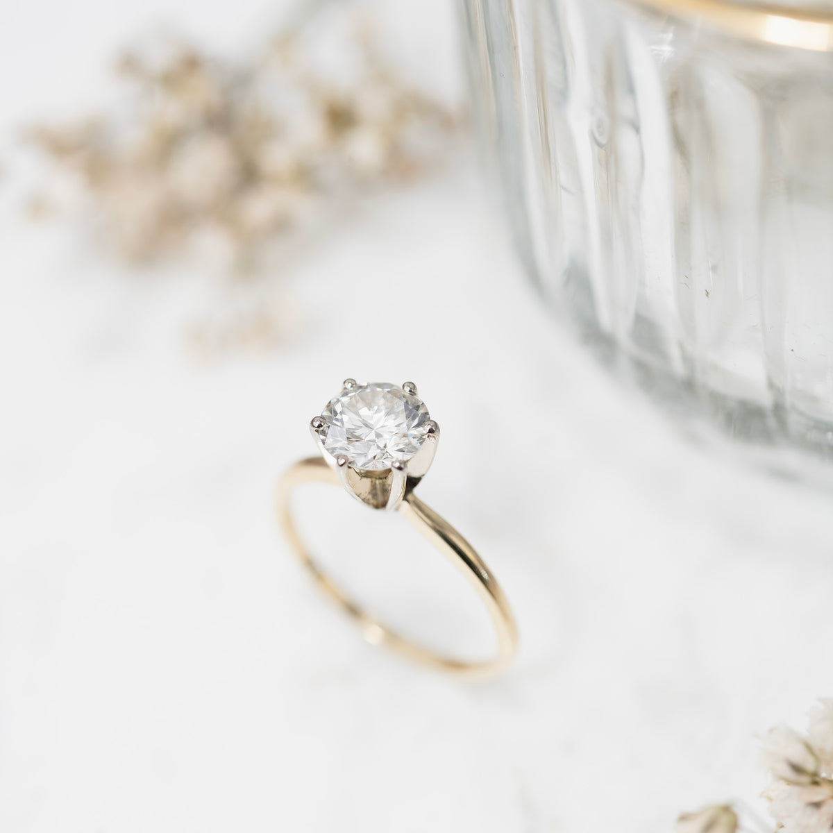 Yellow shop diamond solitaire