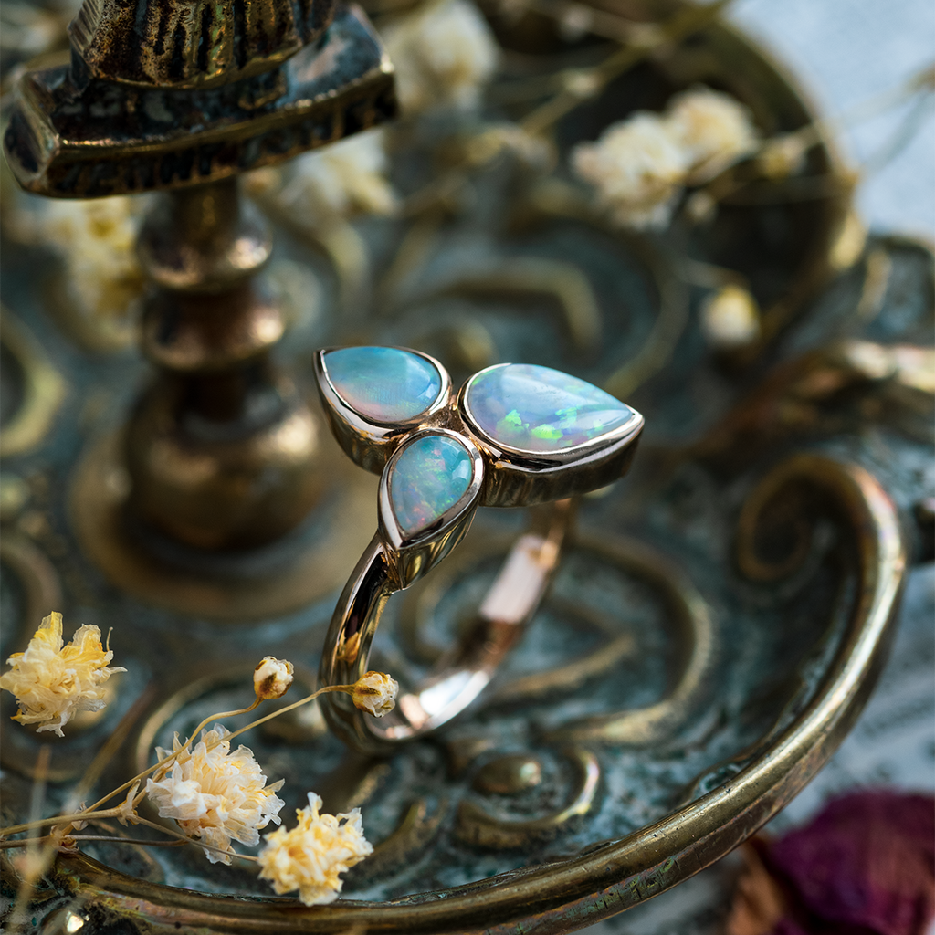 Drop Stone Rings Tear Drop Opal Ring – The Jewellers Guild