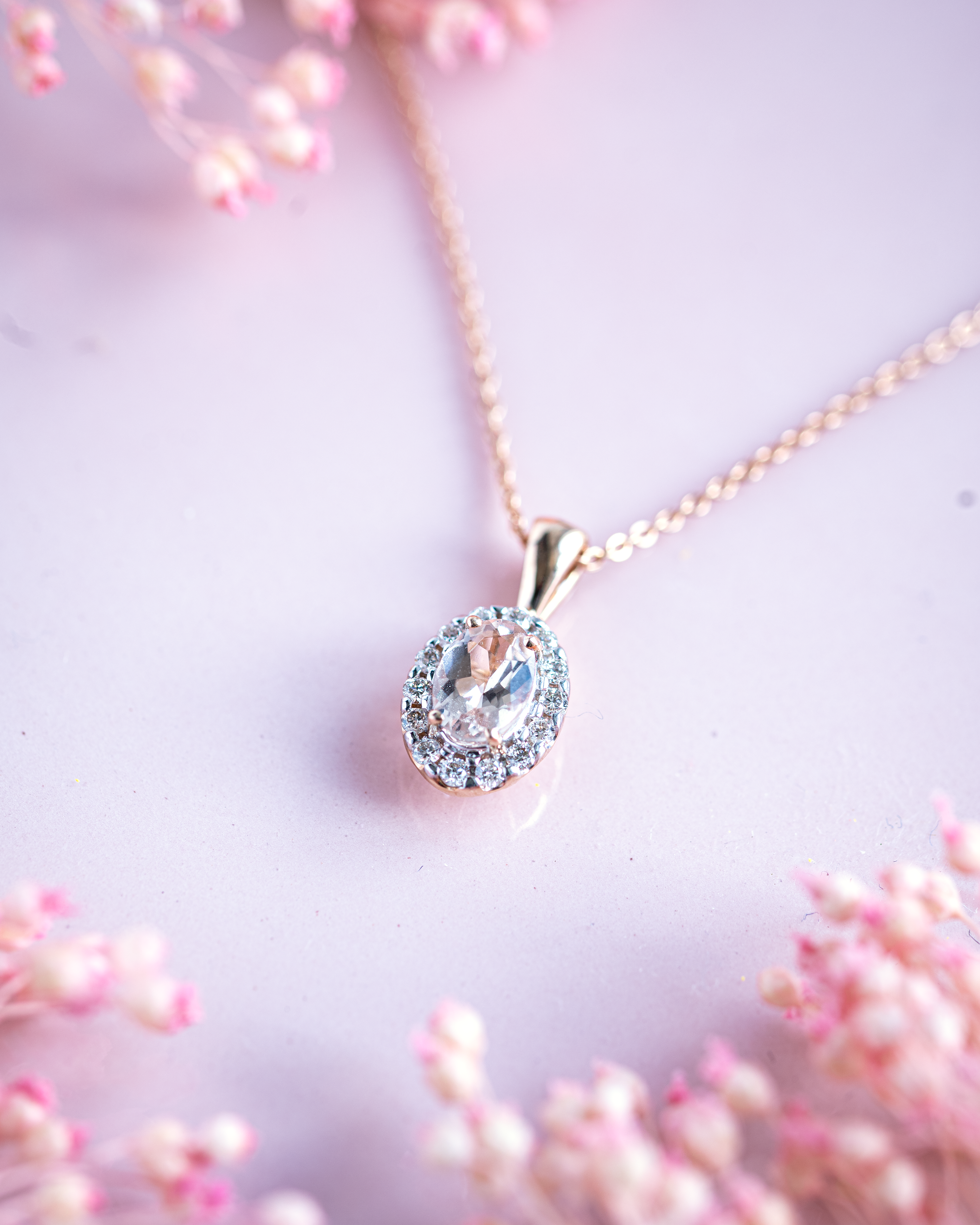 Diamond 2025 cluster necklace