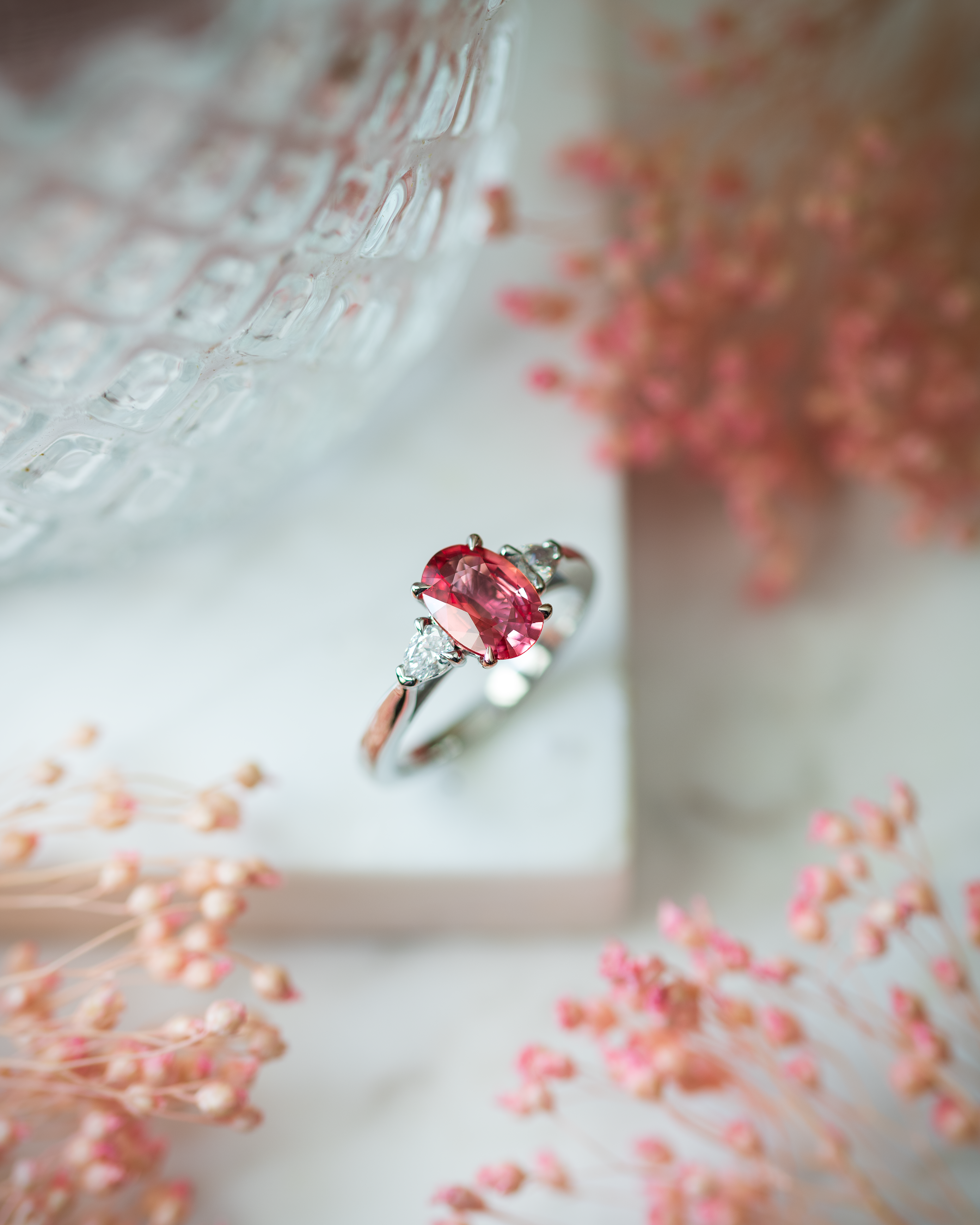 Padparadscha sapphire 2025 engagement rings